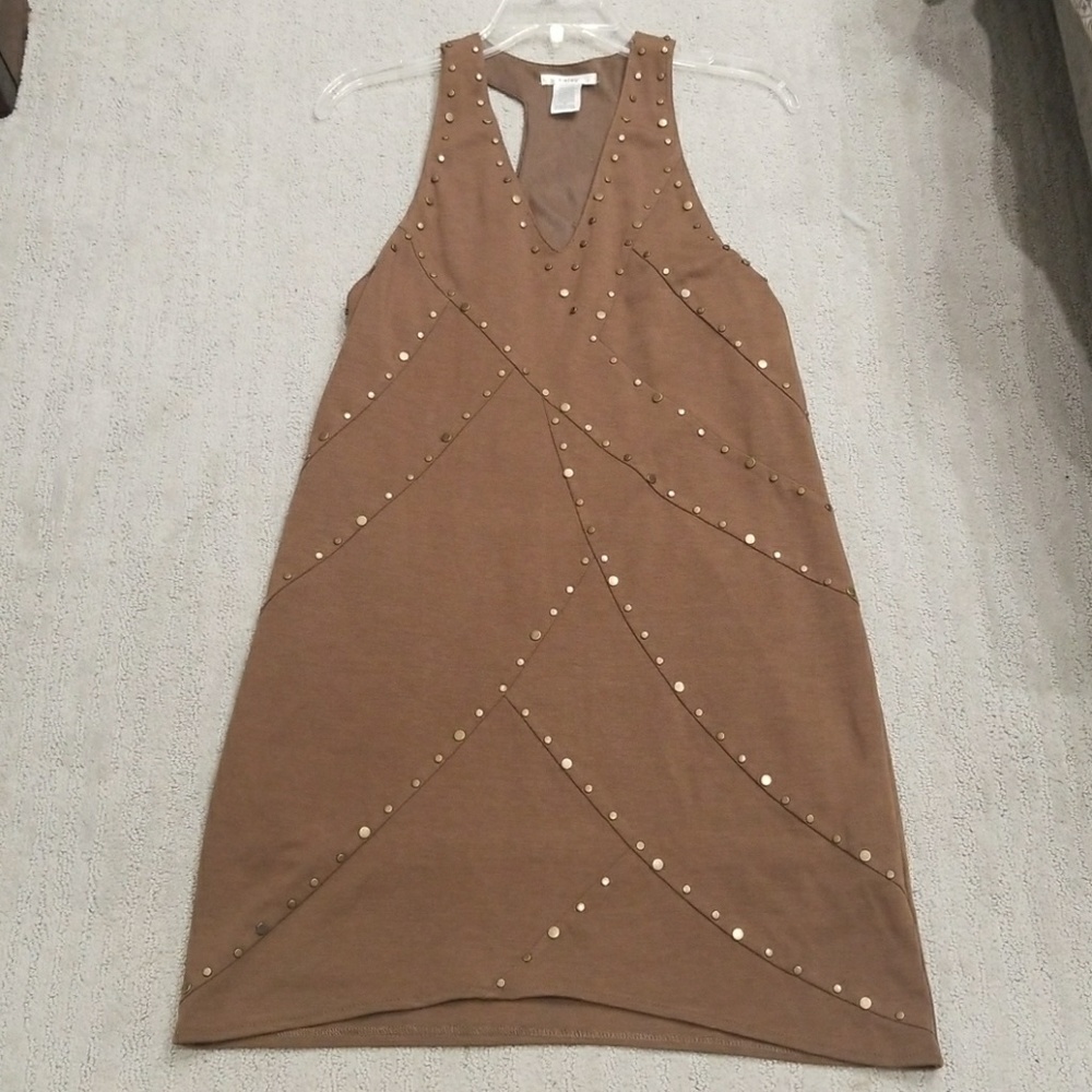 Gold studded Brown Mini